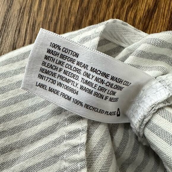 Cherokee striped overalls and T-shirt bundle, size 6-9M - Picture 5 of 9